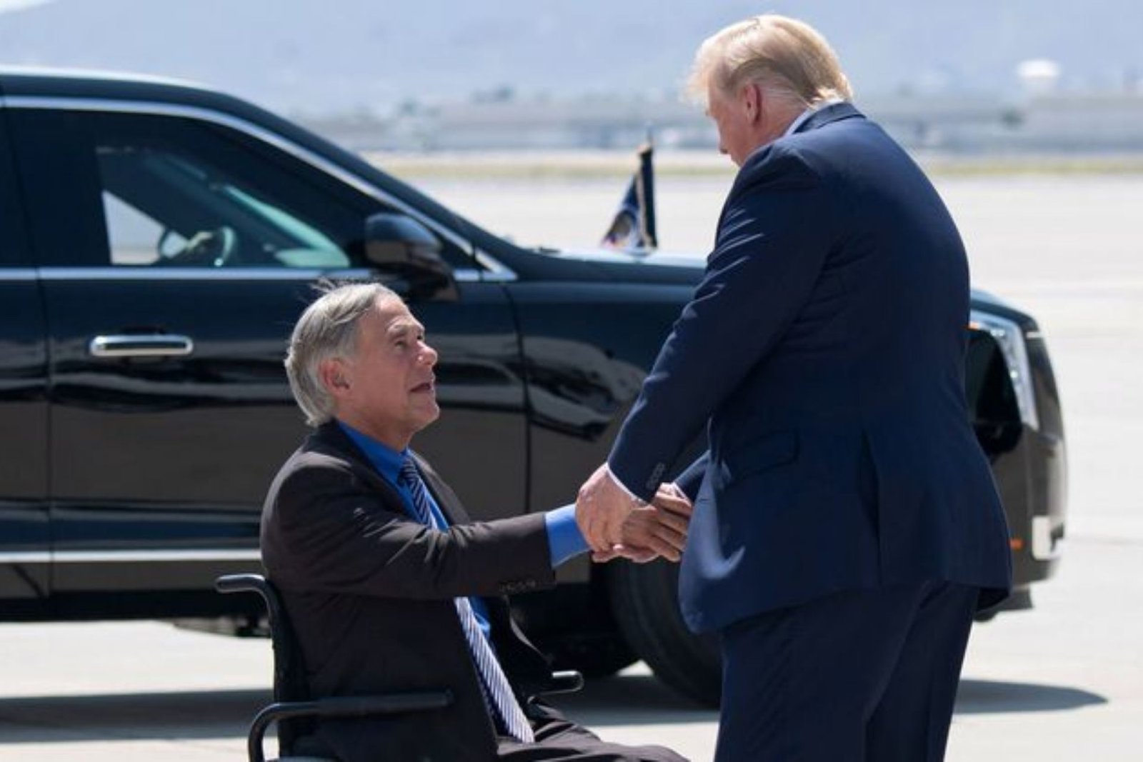 Trump Is Going To Visit Greg Abbott, The South Border Of Texas.