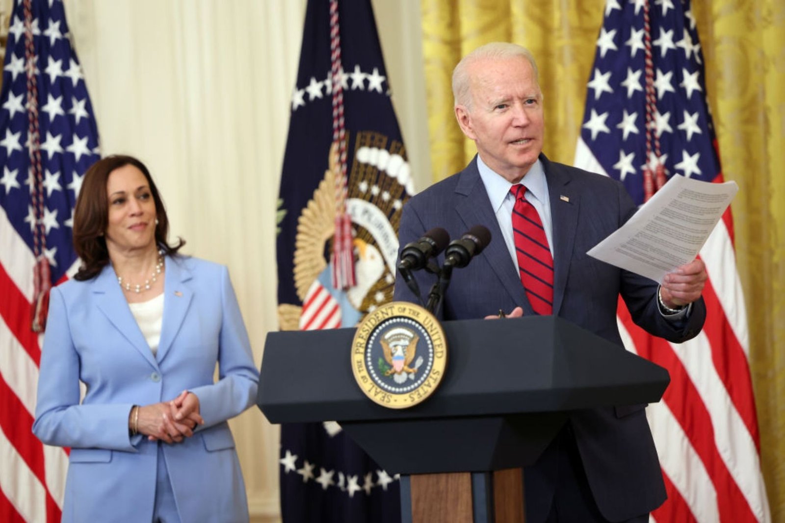 Biden Touts a $1.2T Infrastructure Deal, But Senators Are Skeptical.