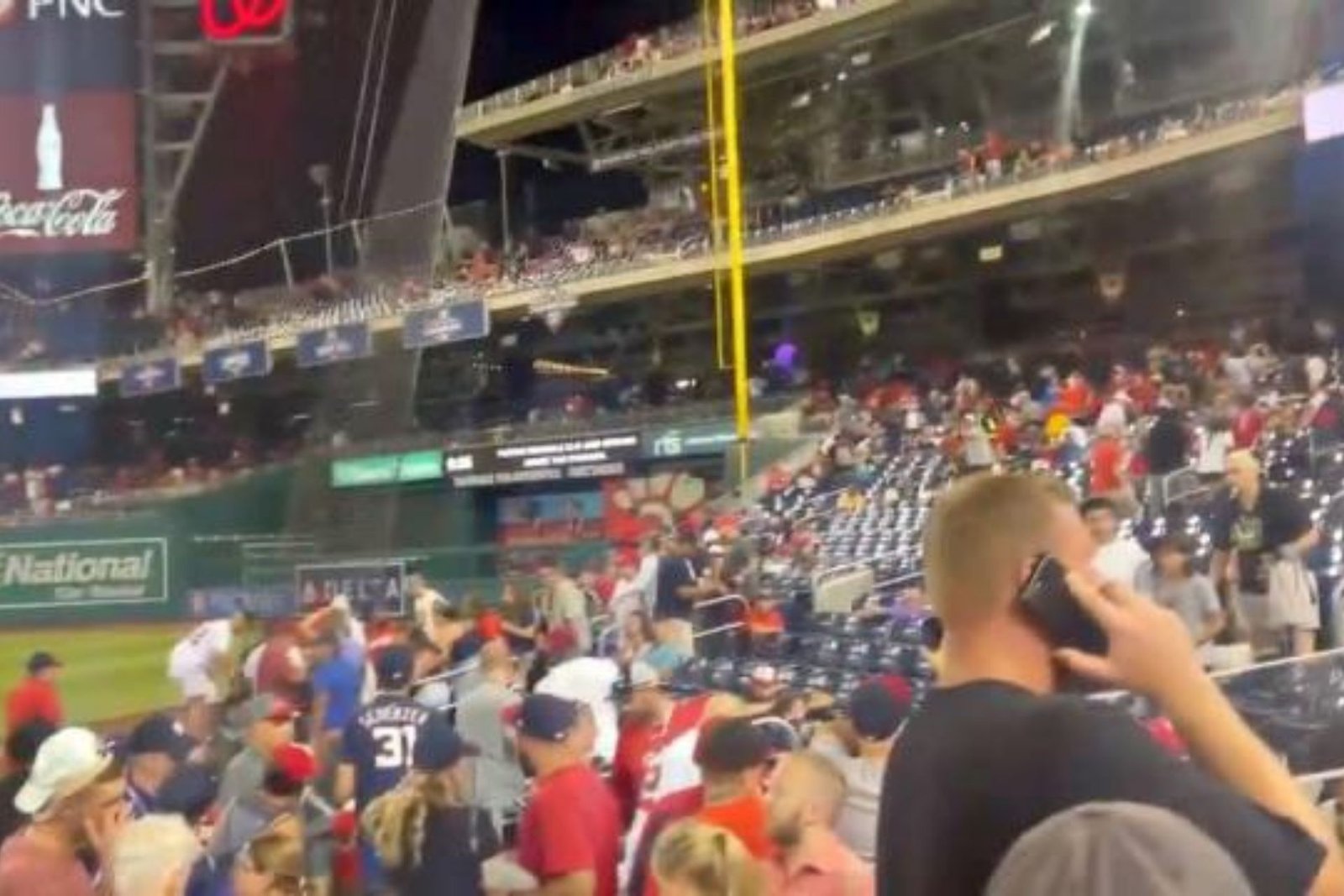 Baseball Fans Scramble After A Shooting Outside Washington National Stadium.