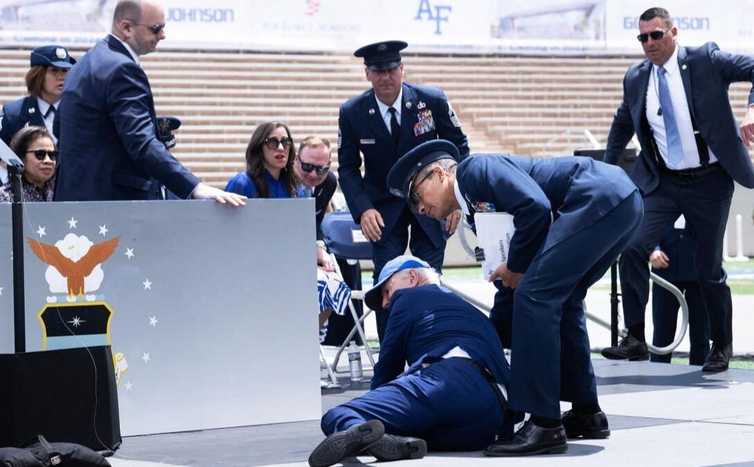 President Joe Biden stumbled at the U.S. Air Force Academy graduation, raising questions about his health and fitness. Discover the White House's assurance, previous public stumbles, and the impact on his potential second-term campaign