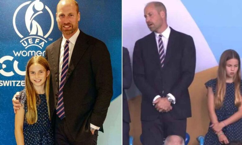 Princess Charlotte football debut